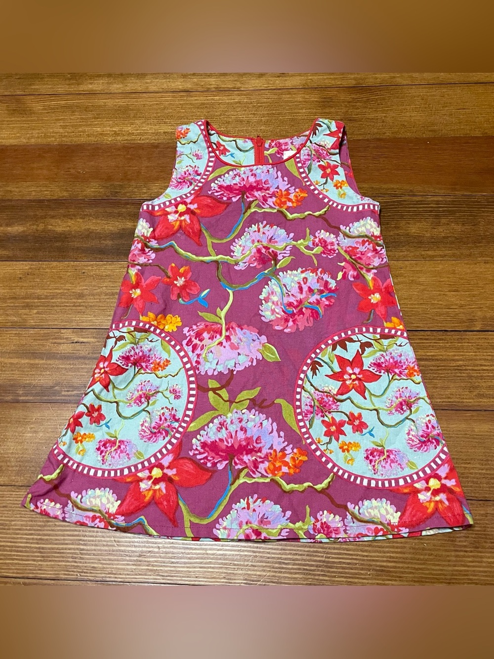 Red Thread Sleeveless Floral A-Line Dress Size 3
